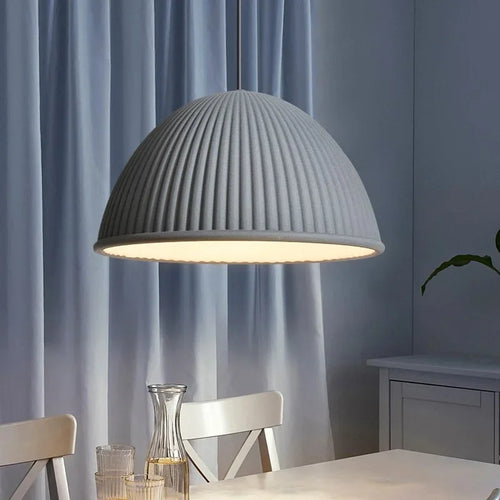 Suspension LED design moderne en résine de citrouille pour intérieur - vue 4 sur 12