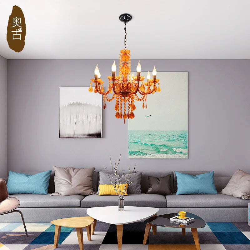 lustre en fer à fleurs colorées pour enfants - vue 4 sur 10
