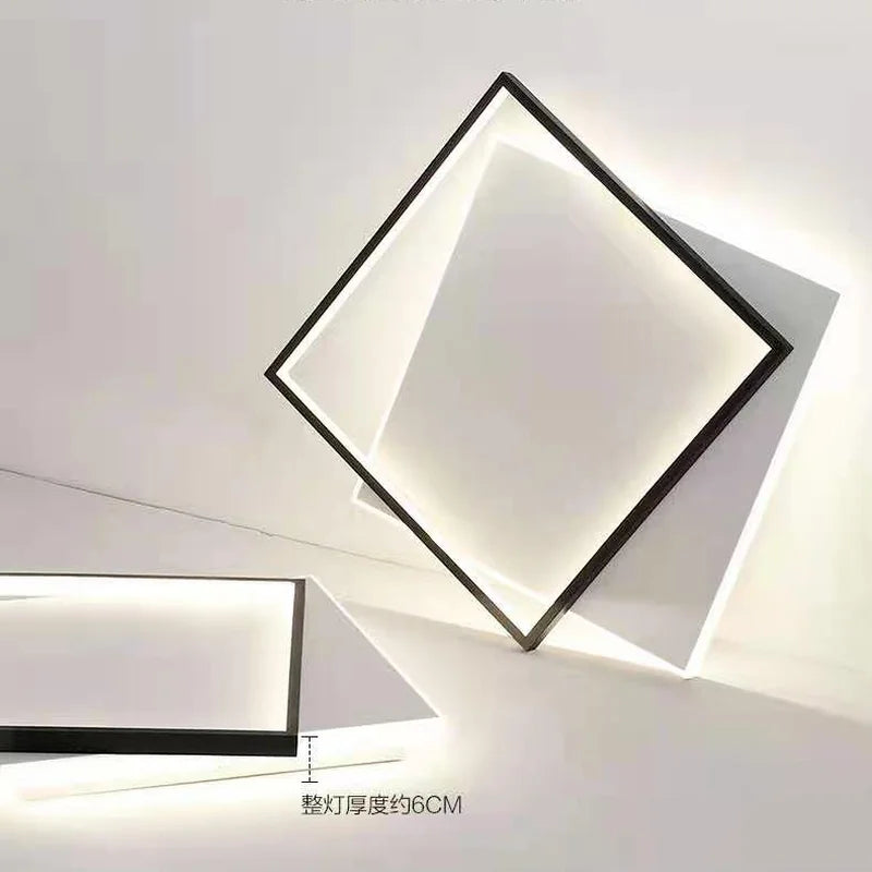 plafonnier led moderne simple décoration domestique nordique - vue 5 sur 9
