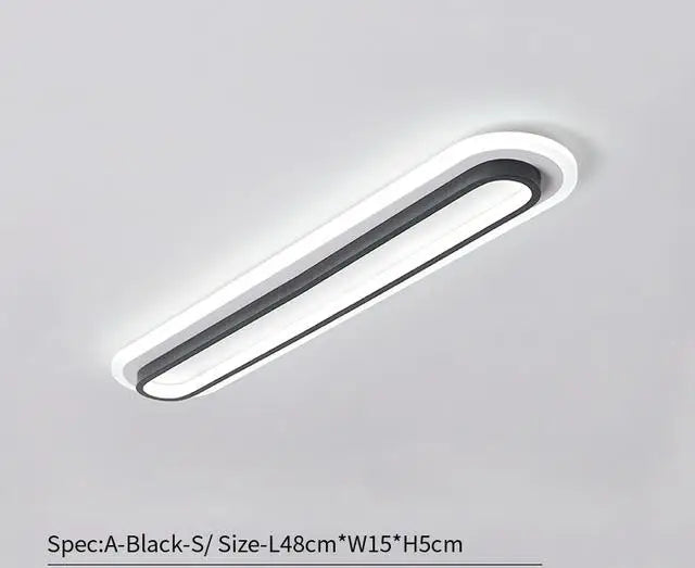 plafonnier moderne à bande led pour éclairage intérieur - vue 12 sur 12