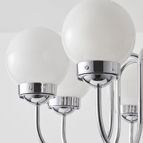suspension minimaliste en verre et fer pour intérieur médiéval - vue 6 sur 9