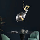 lustre moderne en verre pour un style postmoderne créatif