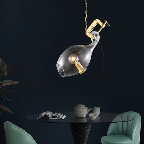 lustre moderne en verre pour un style postmoderne créatif - vue 3 sur 7