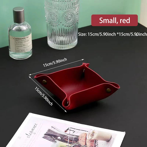 boîte de rangement en cuir pour clés et cosmétiques - vue 17 sur 17