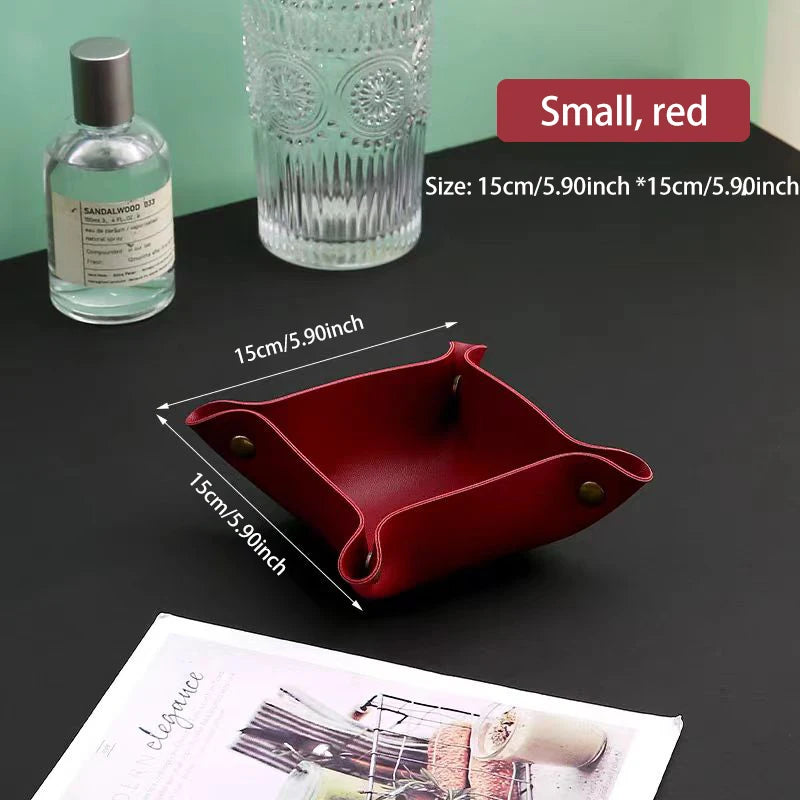 boîte de rangement en cuir pour clés et cosmétiques - vue 16 sur 17
