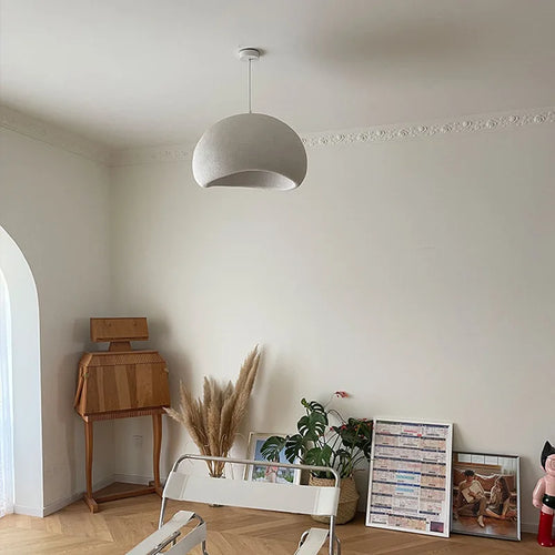 Japanese Pendant Light Resin Suspension Ceiling Chandelier Hanging Lamp for Living Dining Room Kitchen Loft Staircase - vue 3 sur 30