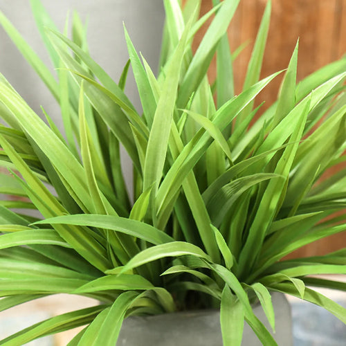 bouquet de plantes artificielles palmier tropical et orchidées décoratives - vue 7 sur 8