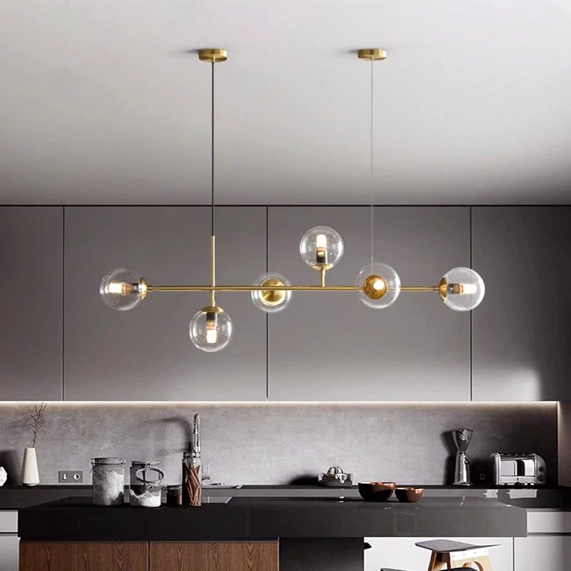 lustre led moderne pour éclairage intérieur suspendu - vue 6 sur 14