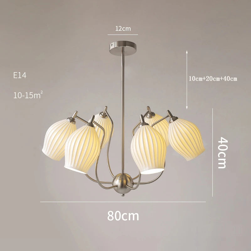 lustre bauhaus français en céramique pour intérieur élégant - vue 10 sur 12