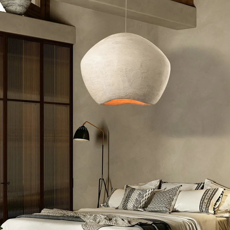 Nordique minimaliste Wabi-Sabi Art suspension lumières Lustre Restaurant LED Lustre chez l'habitant décor chambre Loft suspendu plafonnier