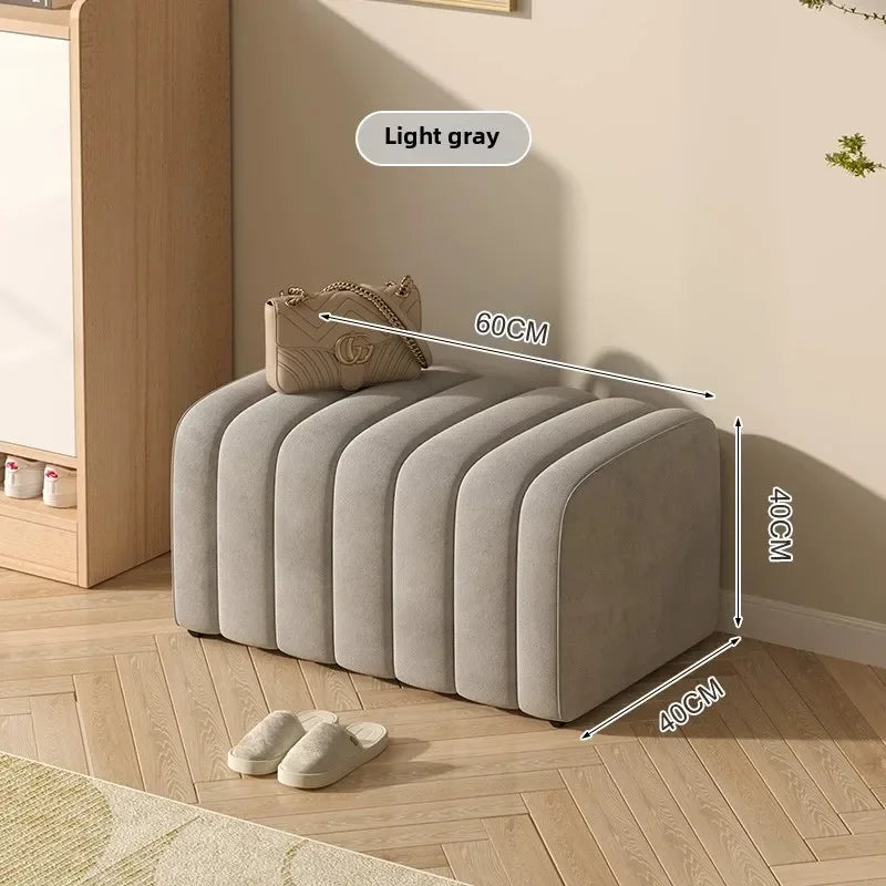 banc à chaussures design moderne avec repose pieds doux et confortable - vue 17 sur 26