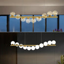 lustre moderne boule de verre éclairage de décoration suspendu