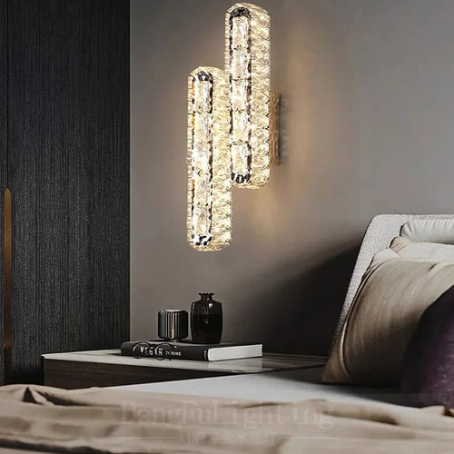 lustre led moderne en cristal avec intensité variable pour la maison - vue 3 sur 13
