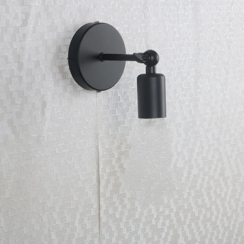 applique murale vintage en fer noir à led rétro - vue 10 sur 12