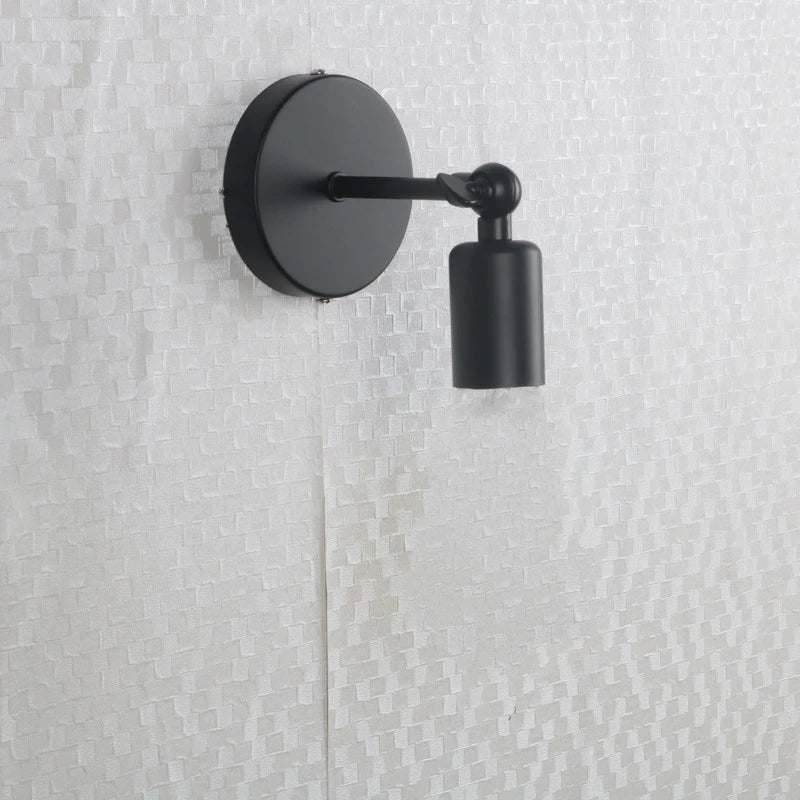 applique murale vintage en fer noir à led rétro - vue 9 sur 12