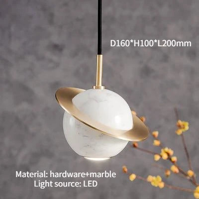 lustre danois créatif en marbre personnalisé pour décoration intérieure - vue 9 sur 9