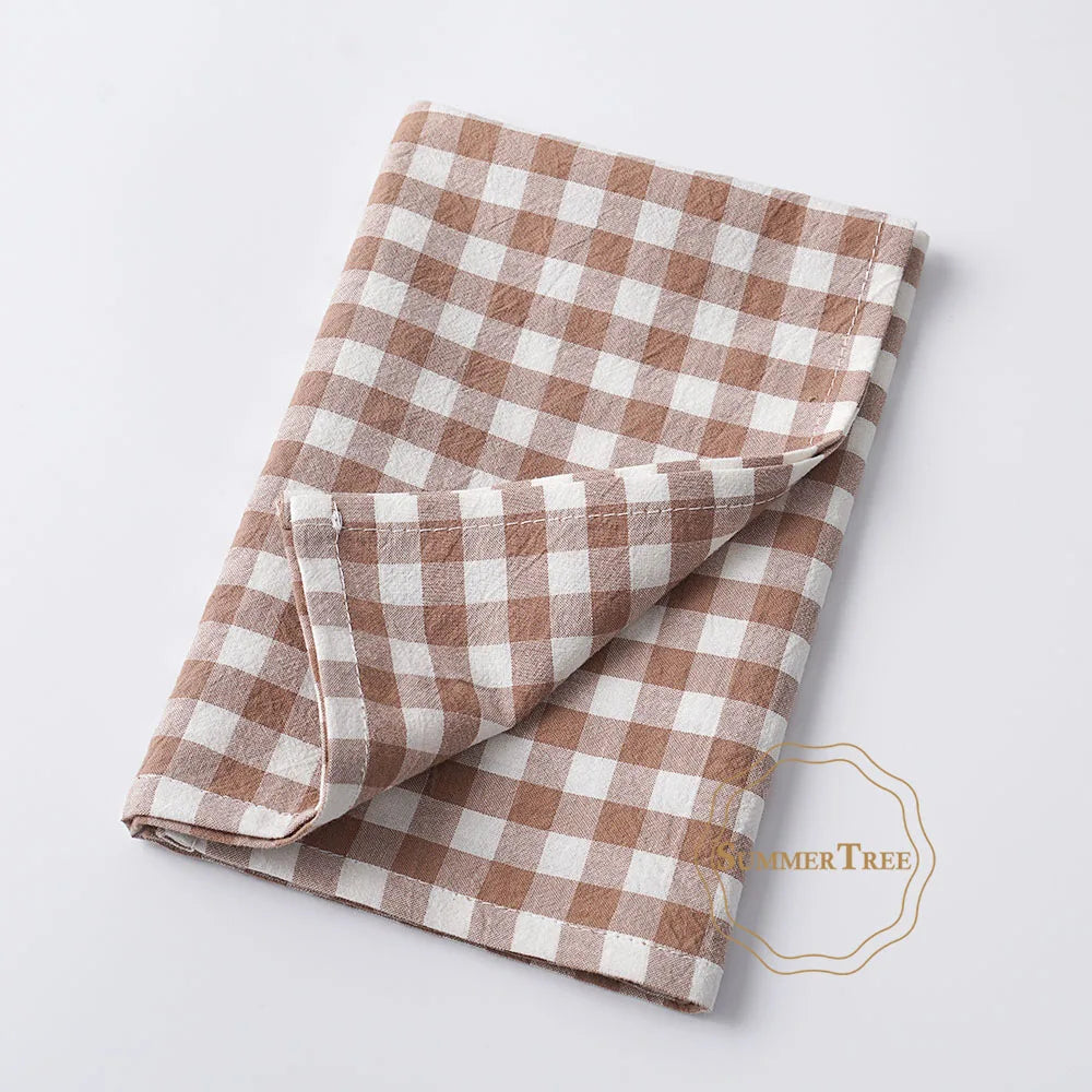 Serviette de table coton motif vichy style classique