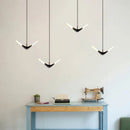 Suspension LED volantes modernes pour salle à manger
