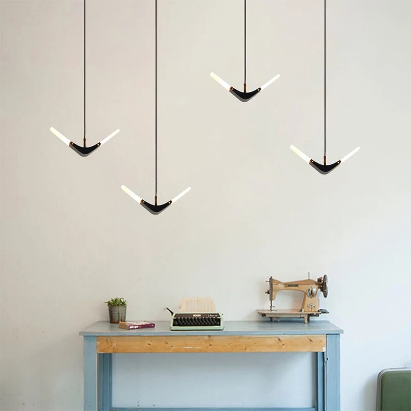 Suspension LED volantes modernes pour salle à manger - vue 4 sur 10