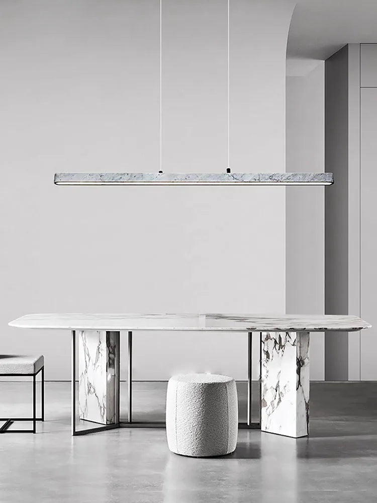 lustre led en marbre massif à intensité variable - vue 5 sur 11