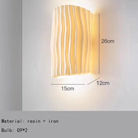 applique murale moderne en résine pour intérieur design