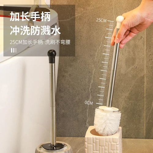 brosse de toilette céramique nettoyage sans angle mort - vue 6 sur 13