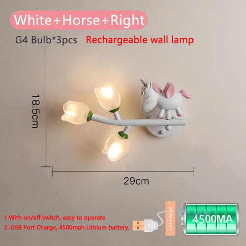 applique murale rechargeable en résine pour chambre d'enfant décorative - vue 21 sur 22