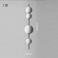 suspension en perles design pour décoration intérieure moderne