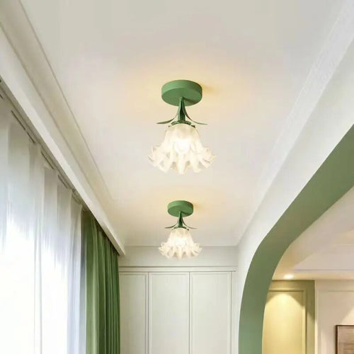 Lampe plafonnier Orchidée 4 Couleurs Moderne - vue 5 sur 10