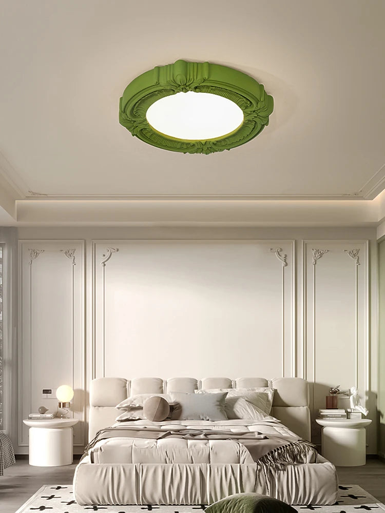 plafonnier rétro en résine design français pour intérieur moderne - vue 5 sur 10