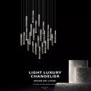 lustre en cristal de luxe à led pour un éclairage élégant