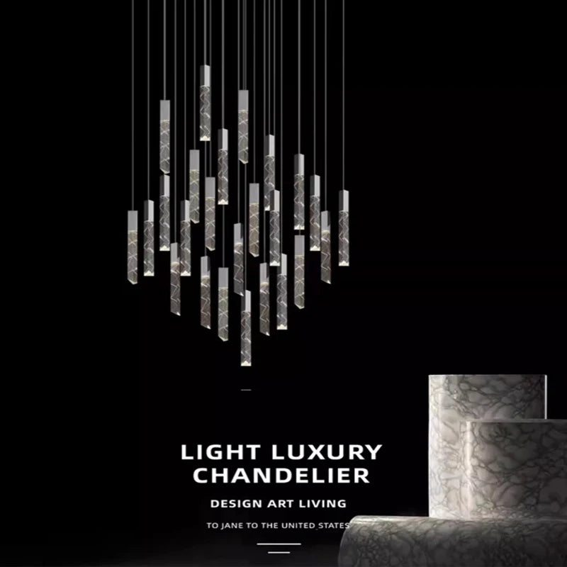 lustre en cristal de luxe à led pour un éclairage élégant - vue 6 sur 17