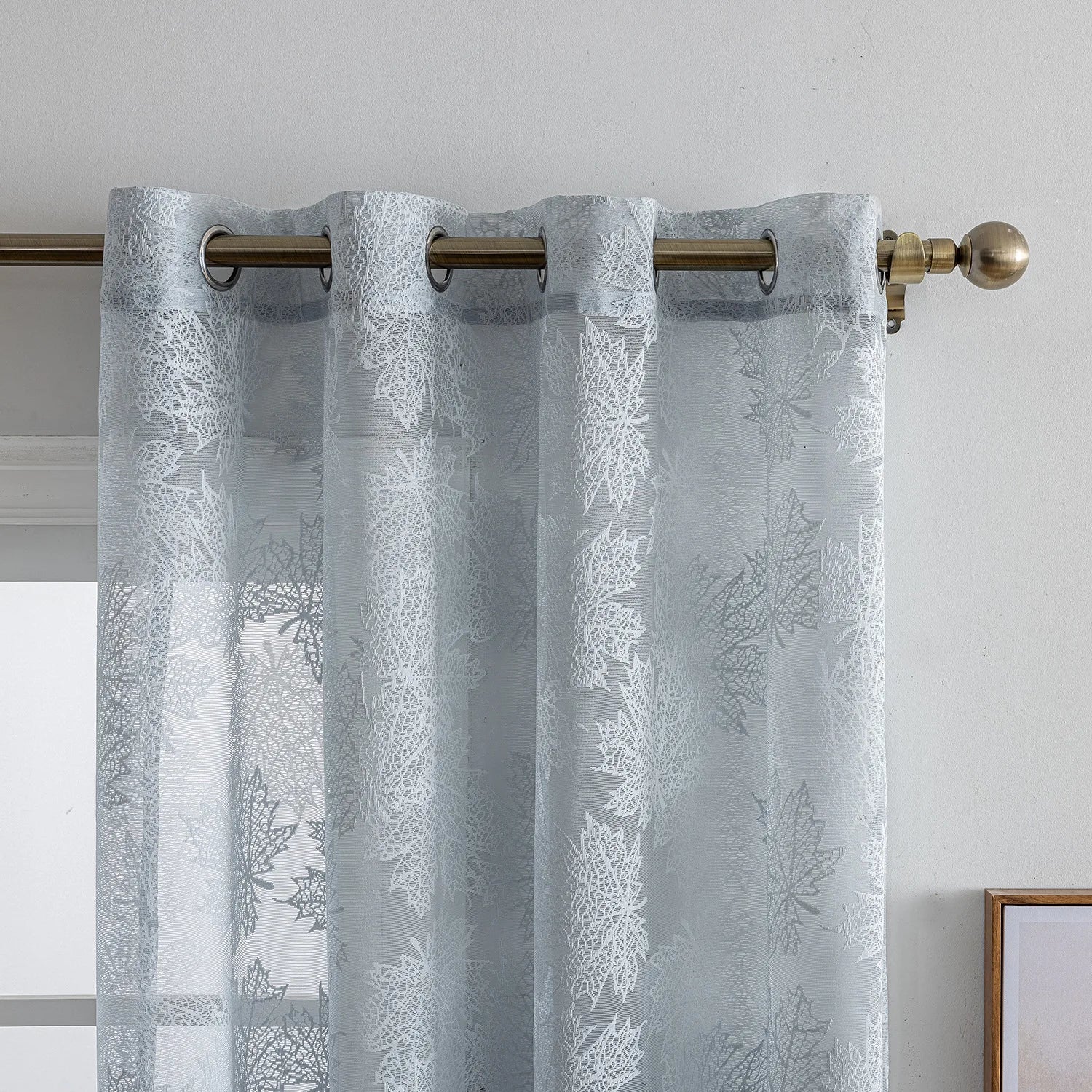 Voilage tulle sur mesure style moderne salon chambre - vue 4 sur 7
