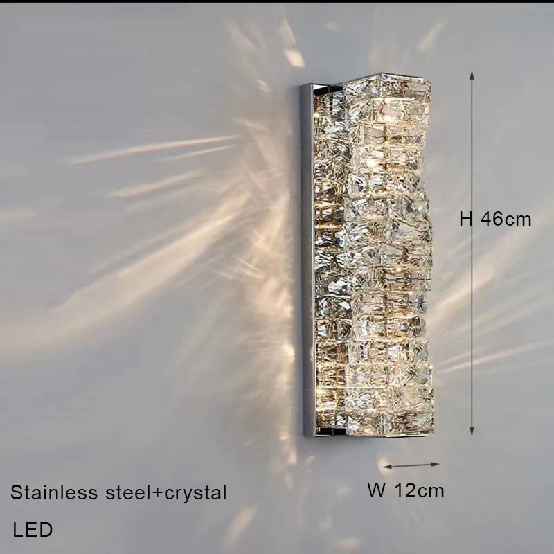 lustre en cristal design simple décoratif de luxe nouvelle collection