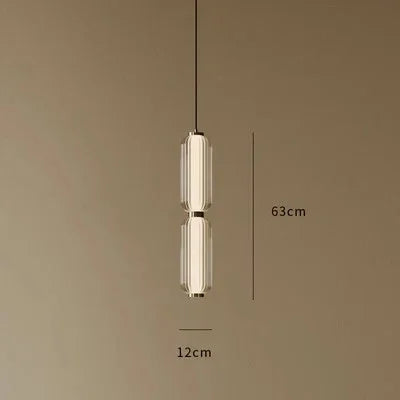 suspension rétro minimaliste en verre pour restaurant et exposition - vue 8 sur 9