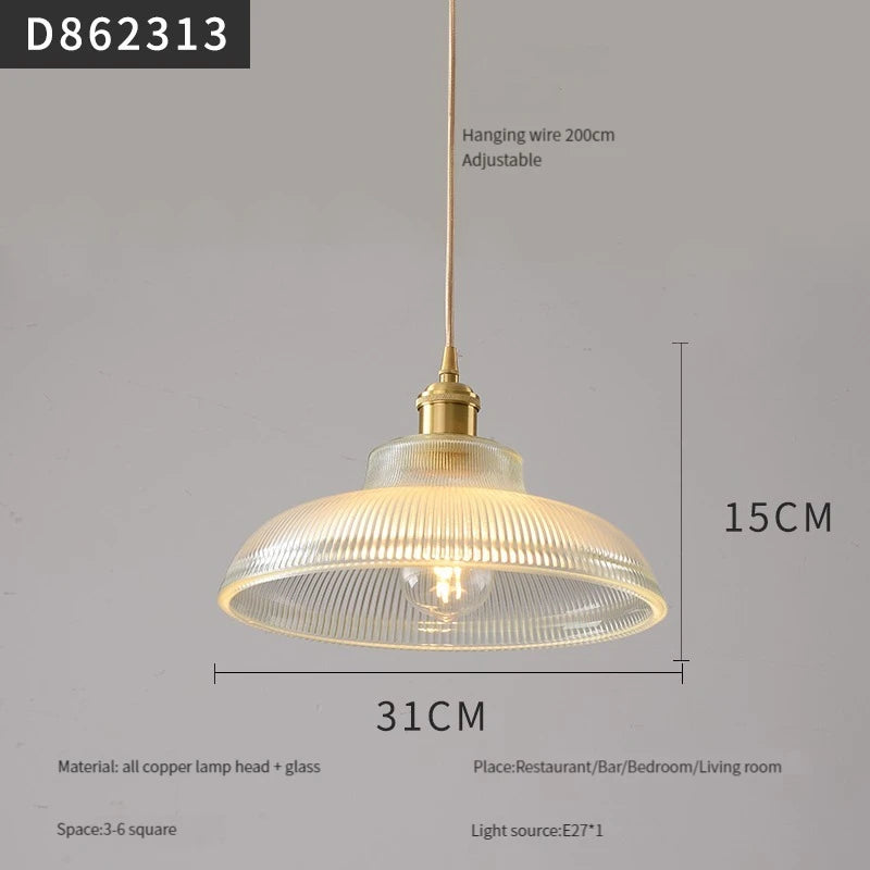 suspension moderne en laiton et verre pour intérieur - vue 23 sur 30