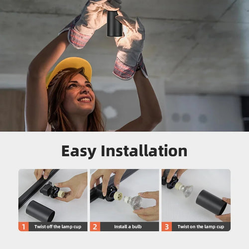 spot led sur rail pour éclairage intérieur et décoration - vue 7 sur 16