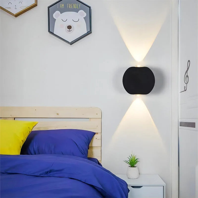 applique murale led étanche moderne pour intérieur extérieur décoratif - vue 4 sur 9