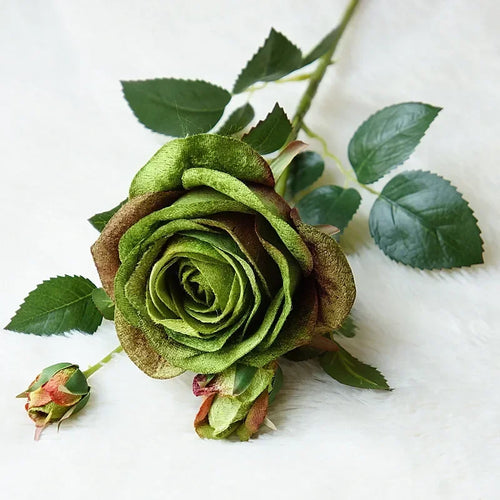 simulation de roses en velours pour décoration élégante - vue 7 sur 8