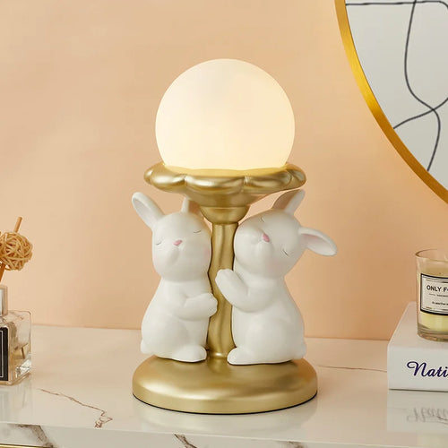 lampe de bureau kawaii lapin mignon décorative pour filles et mariages - vue 6 sur 6
