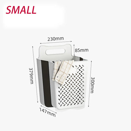 panier de rangement pliable à suspendre pour linge sale - vue 15 sur 19