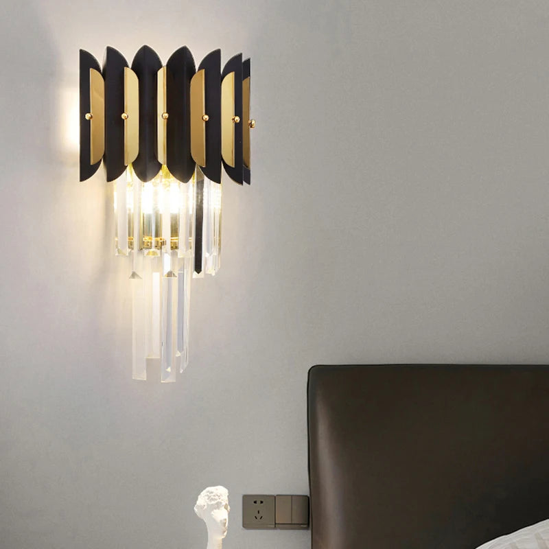 applique murale en cristal post-modernes style nordique simple - vue 4 sur 14