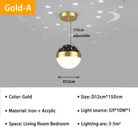 lustre moderne projection ciel étoilé éclairage intérieur décoratif