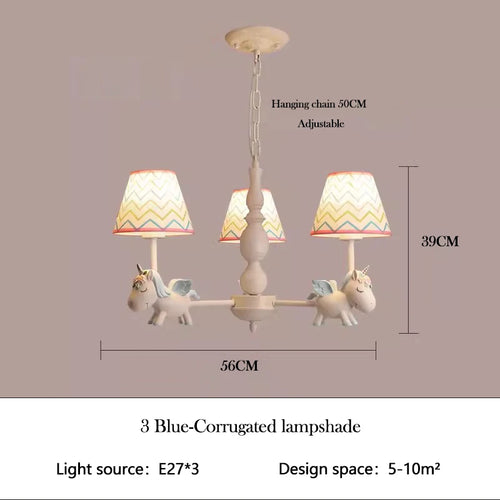 lustre enfant LED rotatif style nordique romantique et chaleureux - vue 13 sur 24