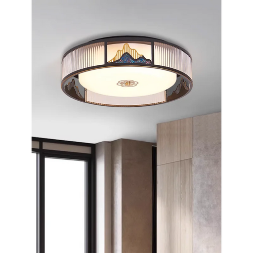 lustre acrylique style chinois antique pour éclairage intérieur - vue 2 sur 18