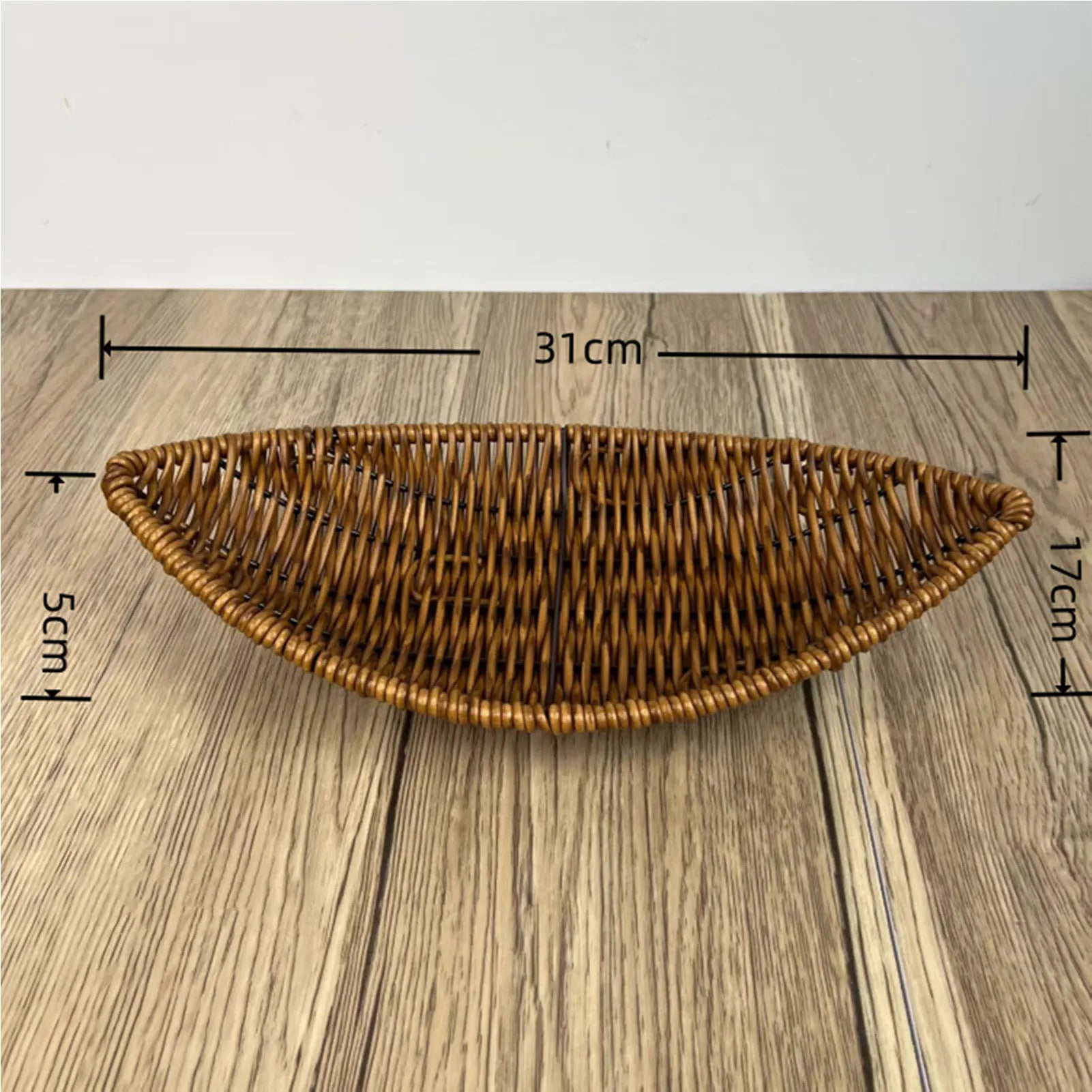 panier en rotin tissé pour fruits et rangement décoratif - vue 9 sur 12