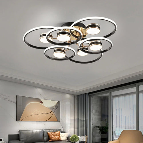 plafonnier design moderne lumineux et décoratif pour intérieur élégant - vue 4 sur 12