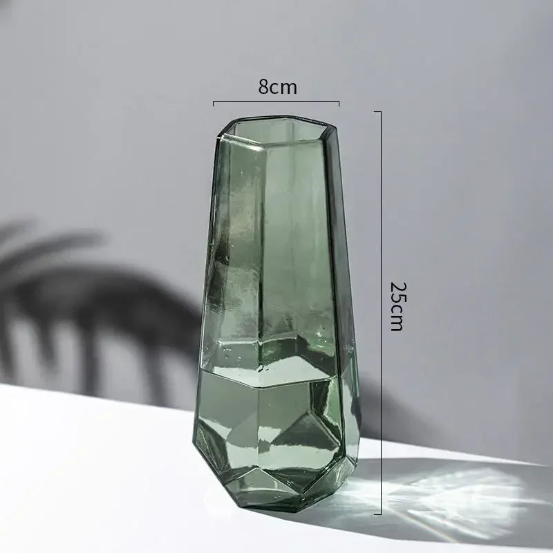 vase créatif en verre transparent pour fleurs décoratives - vue 8 sur 14