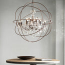 lustre vintage en cristal style cage à oiseaux éclairage led rétro