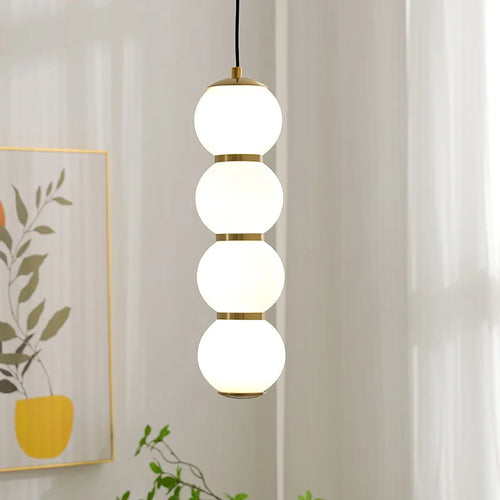 suspension style européen design luxe gourde verre led - vue 4 sur 9